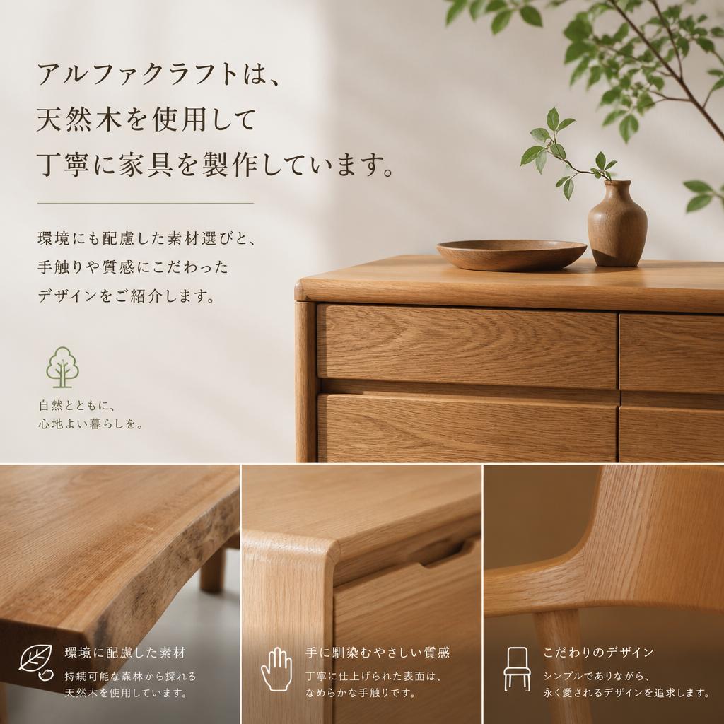 天然木のこだわり
