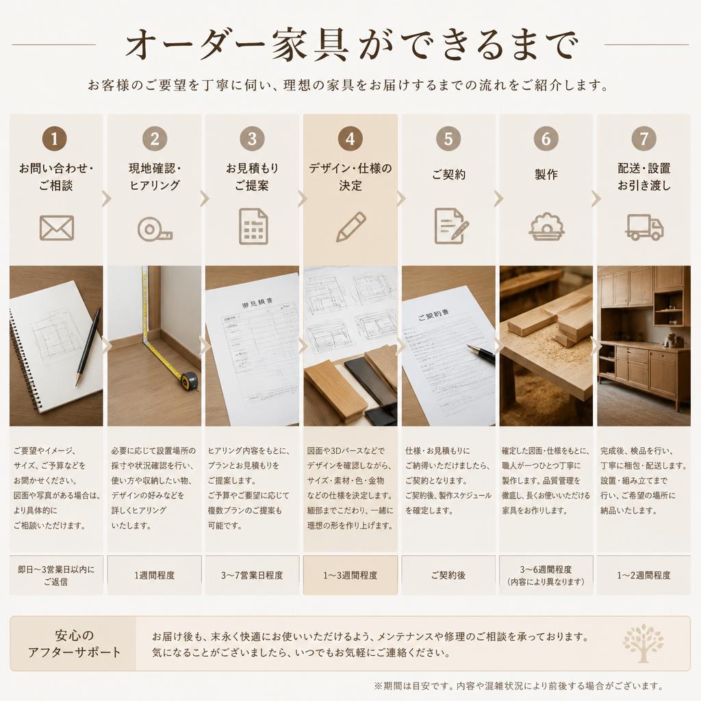 2. 理想の家具をつくるための手順