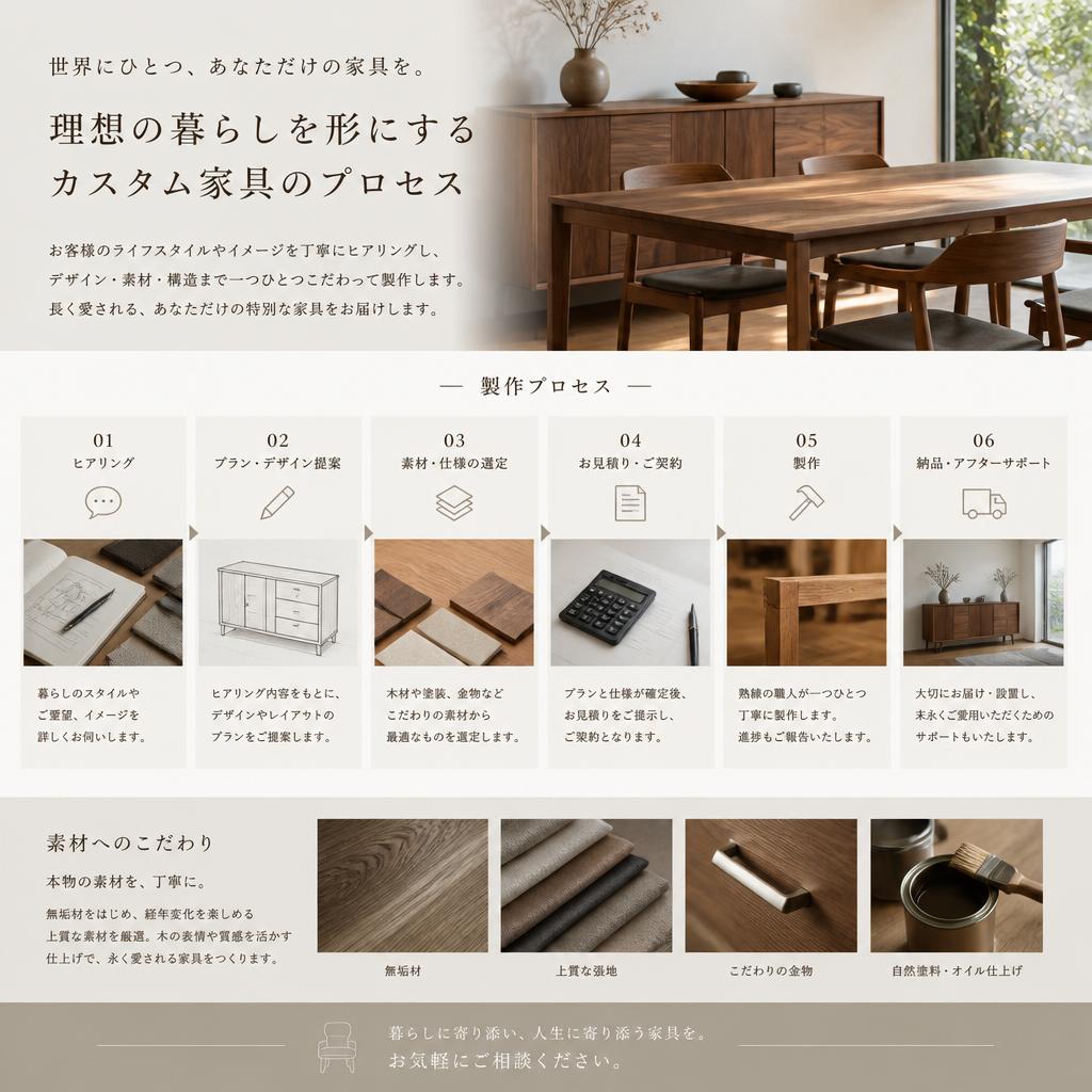 2. こだわりのカスタム家具