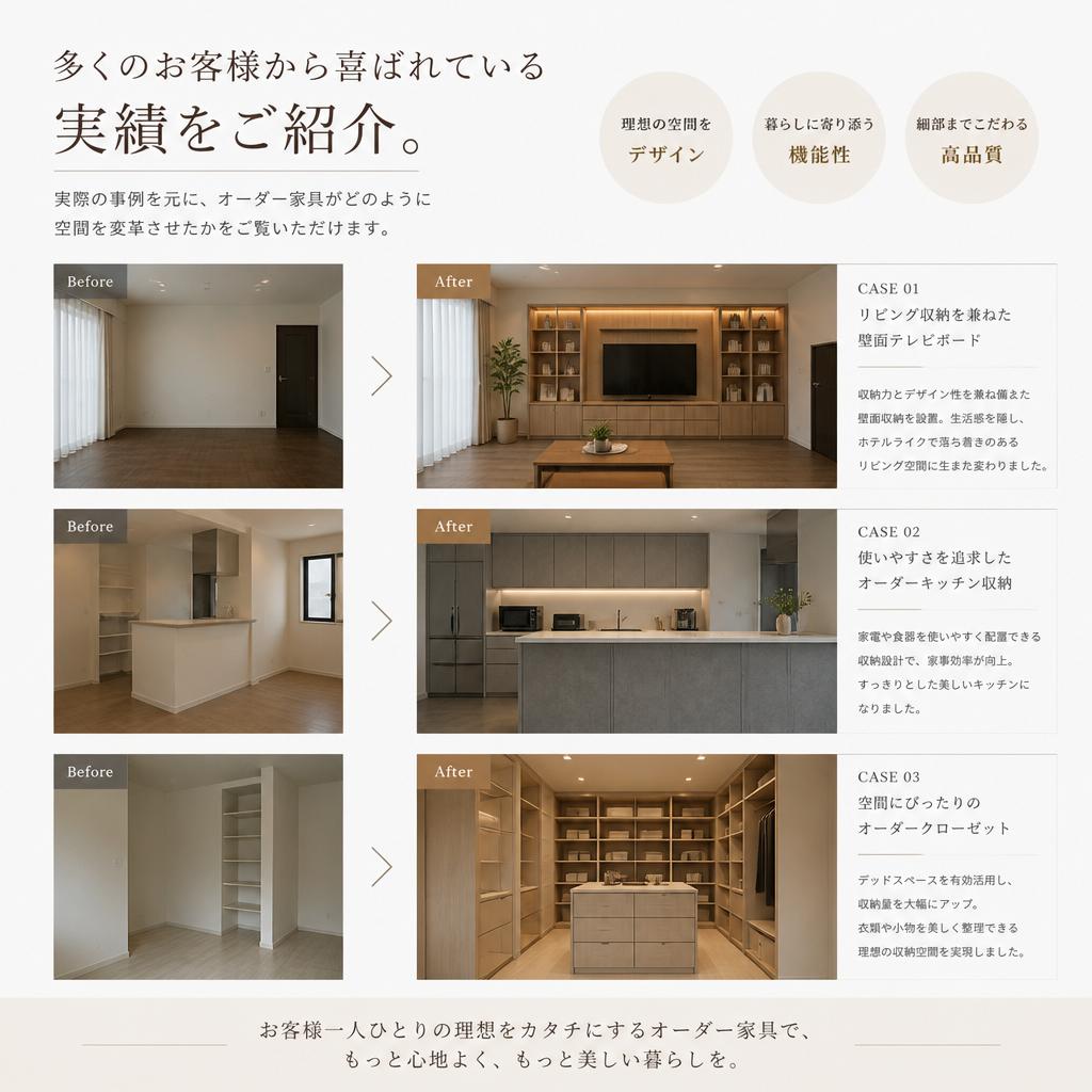 実績とお客様の声