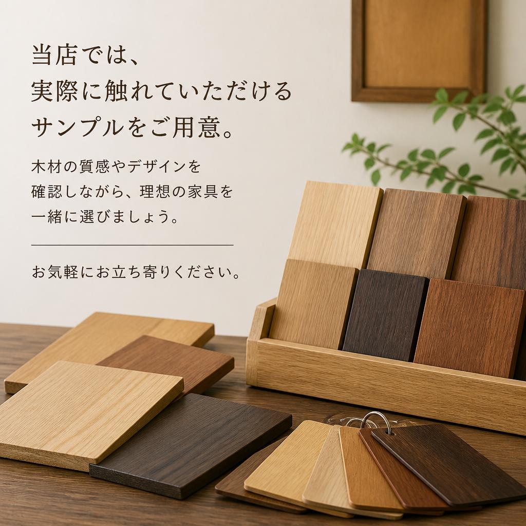 実際に体感できるサンプル展示