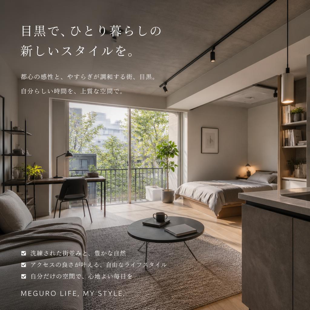 目黒でひとり暮らしの新しいスタイルを