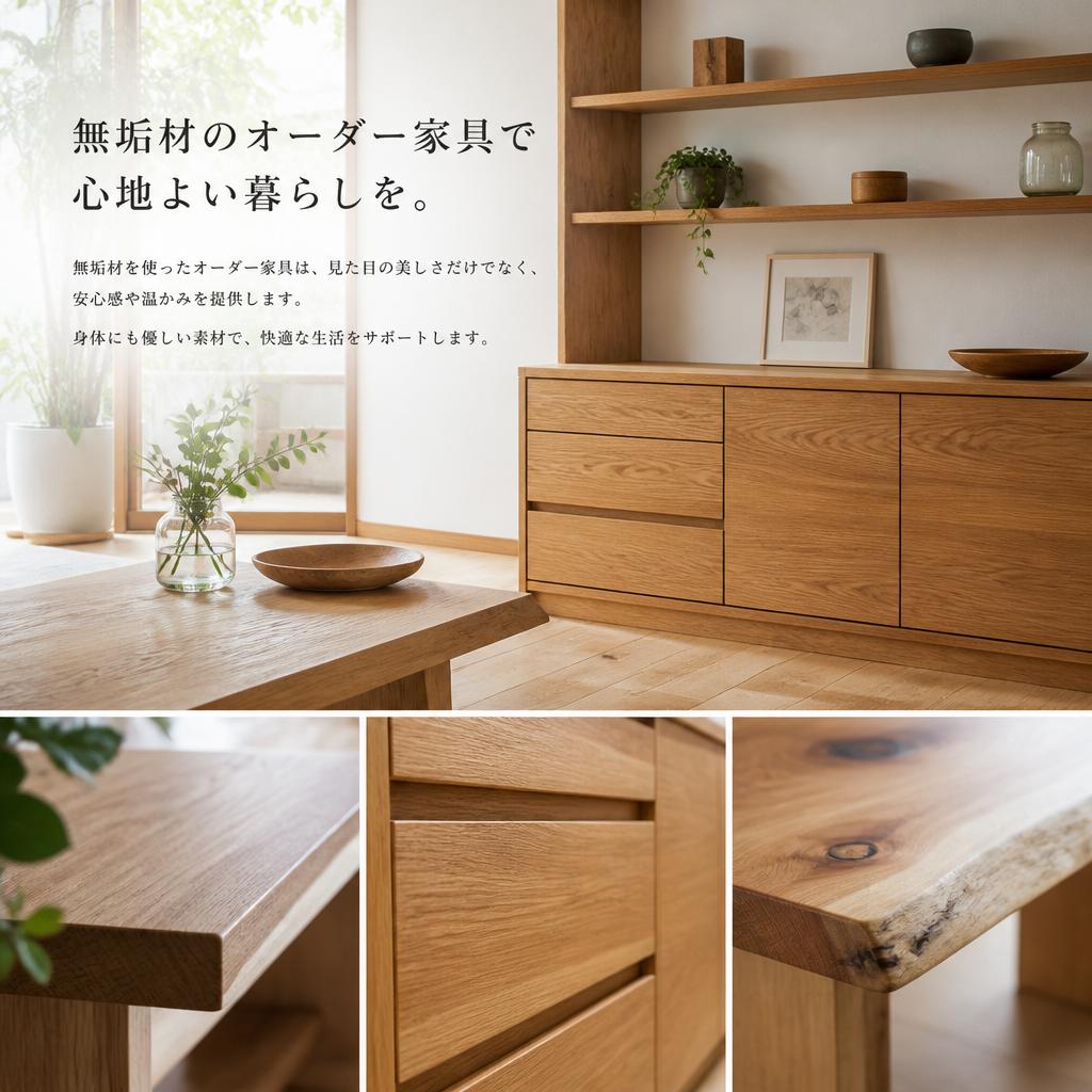 天然木の温もりで作る安心の空間