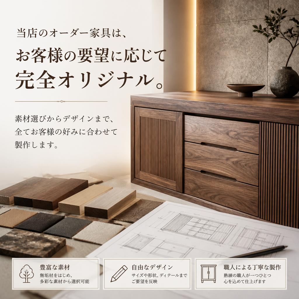 こだわりのオーダー家具製作