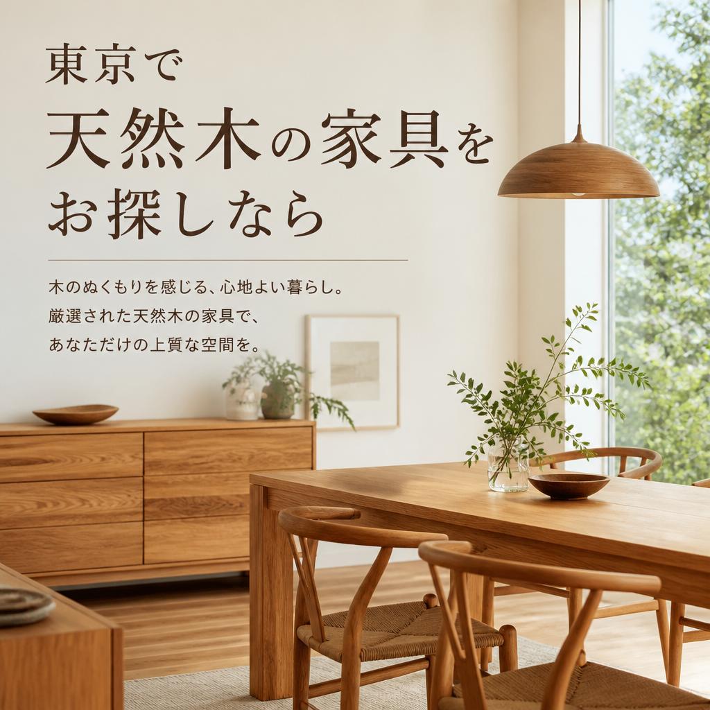 東京で天然木の家具をお探しなら