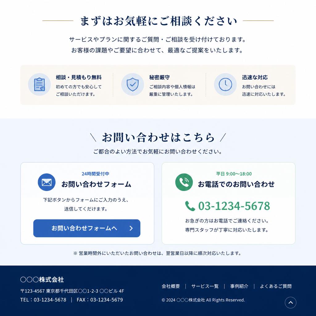 今すぐお問い合わせを