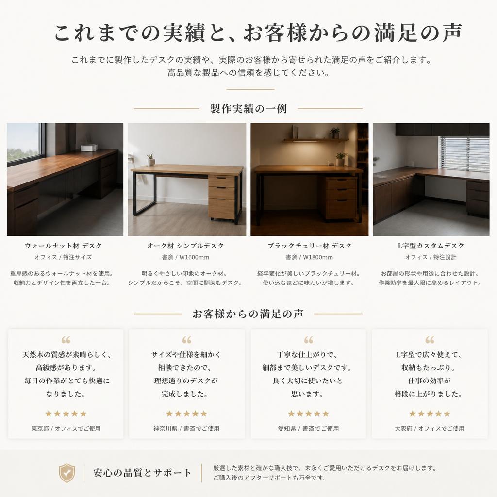 実績とお客様の声