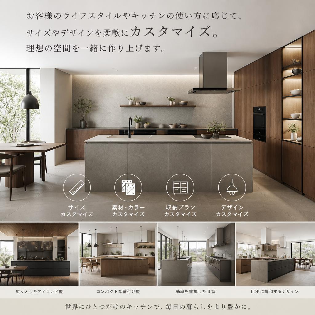 お客様のニーズに合わせたカスタマイズ