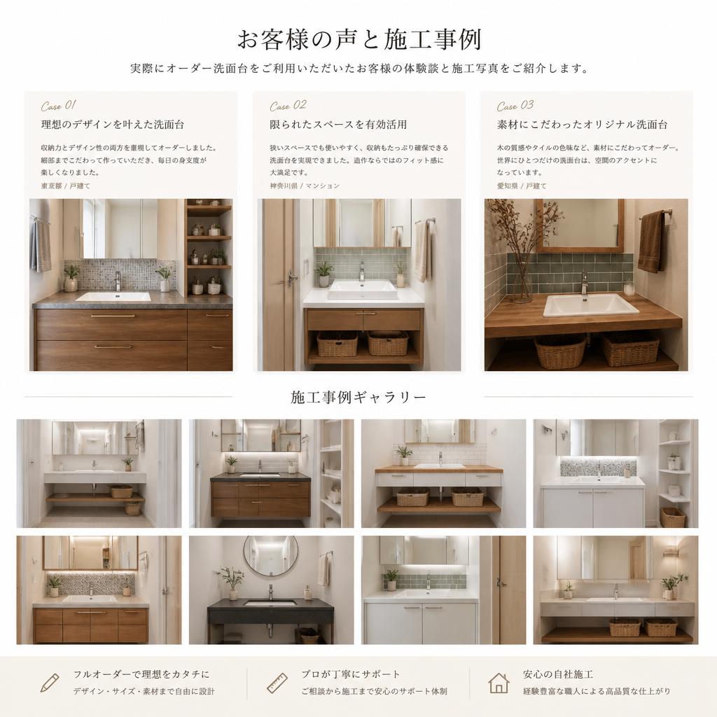 お客様の声：満足の証