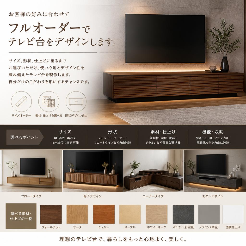フルオーダーで叶える理想のデザイン