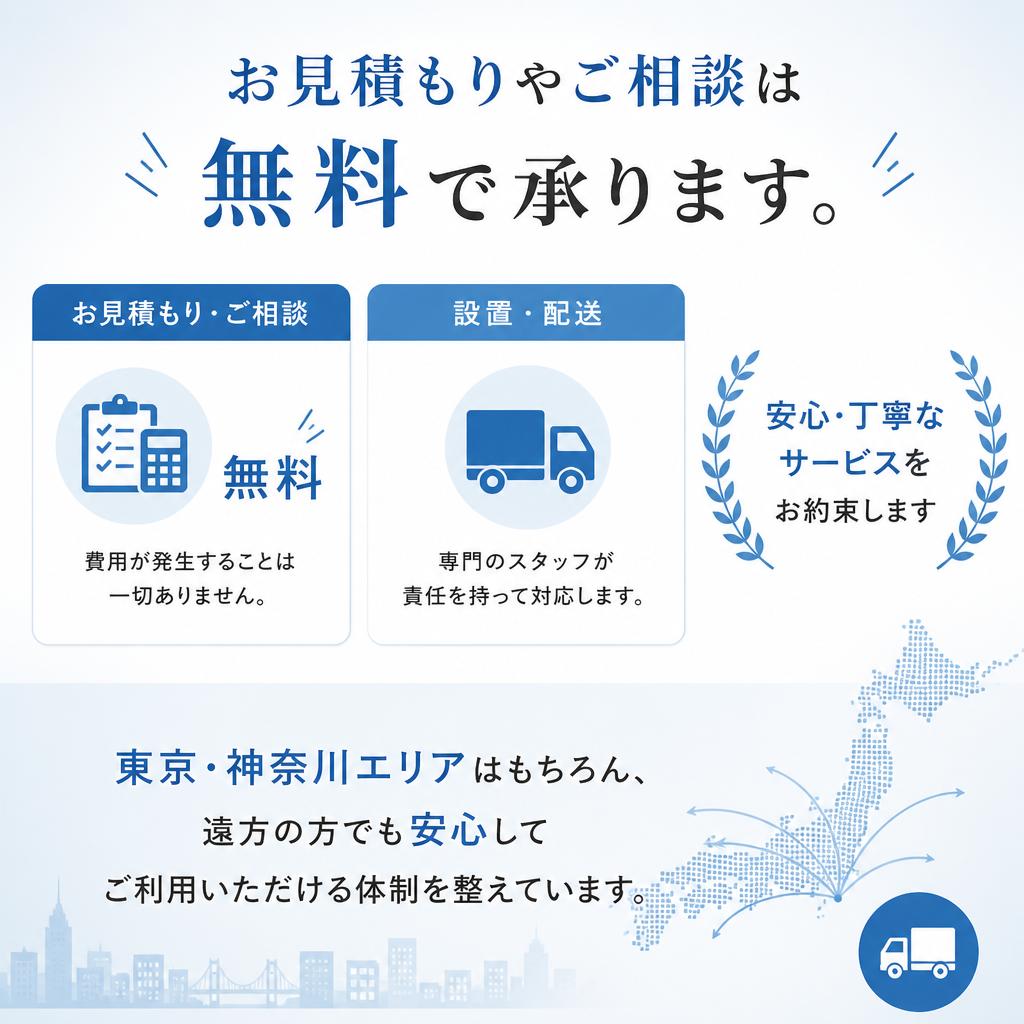 安心のサポートと納品体制