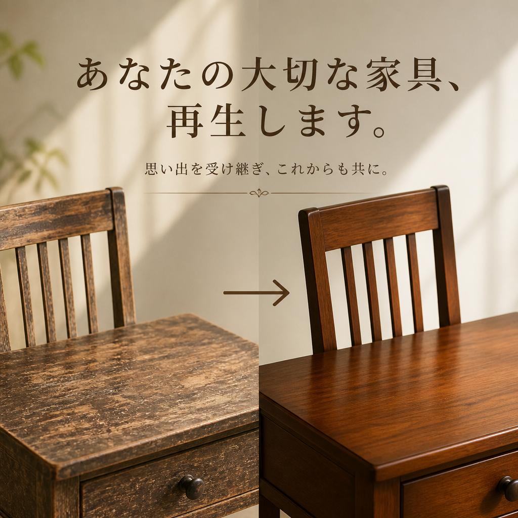 あなたの大切な家具、再生します。