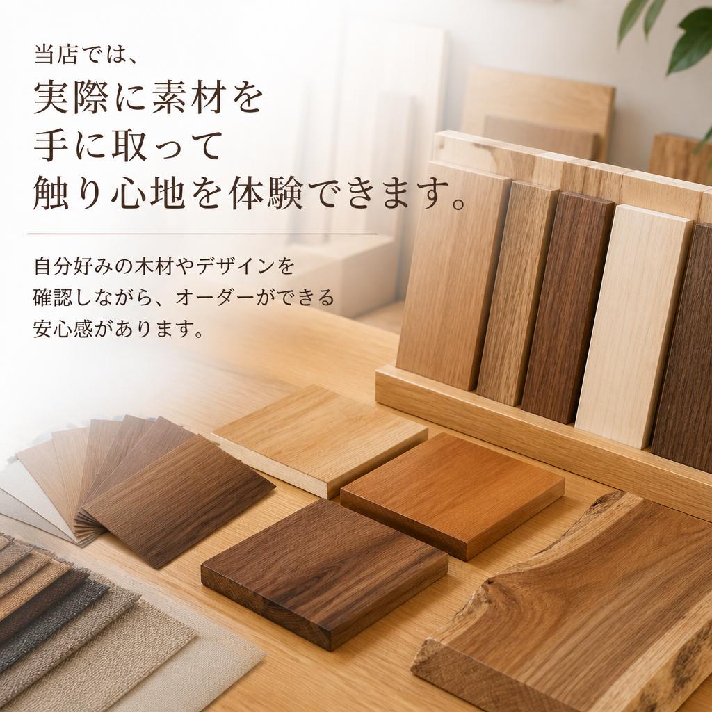 手触りで選べるサンプル体験