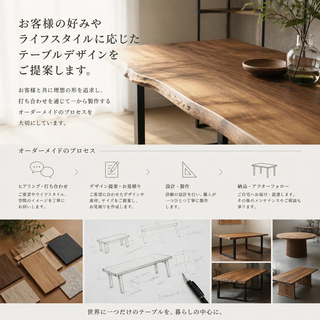 オーダーメイドのデザインプロセス