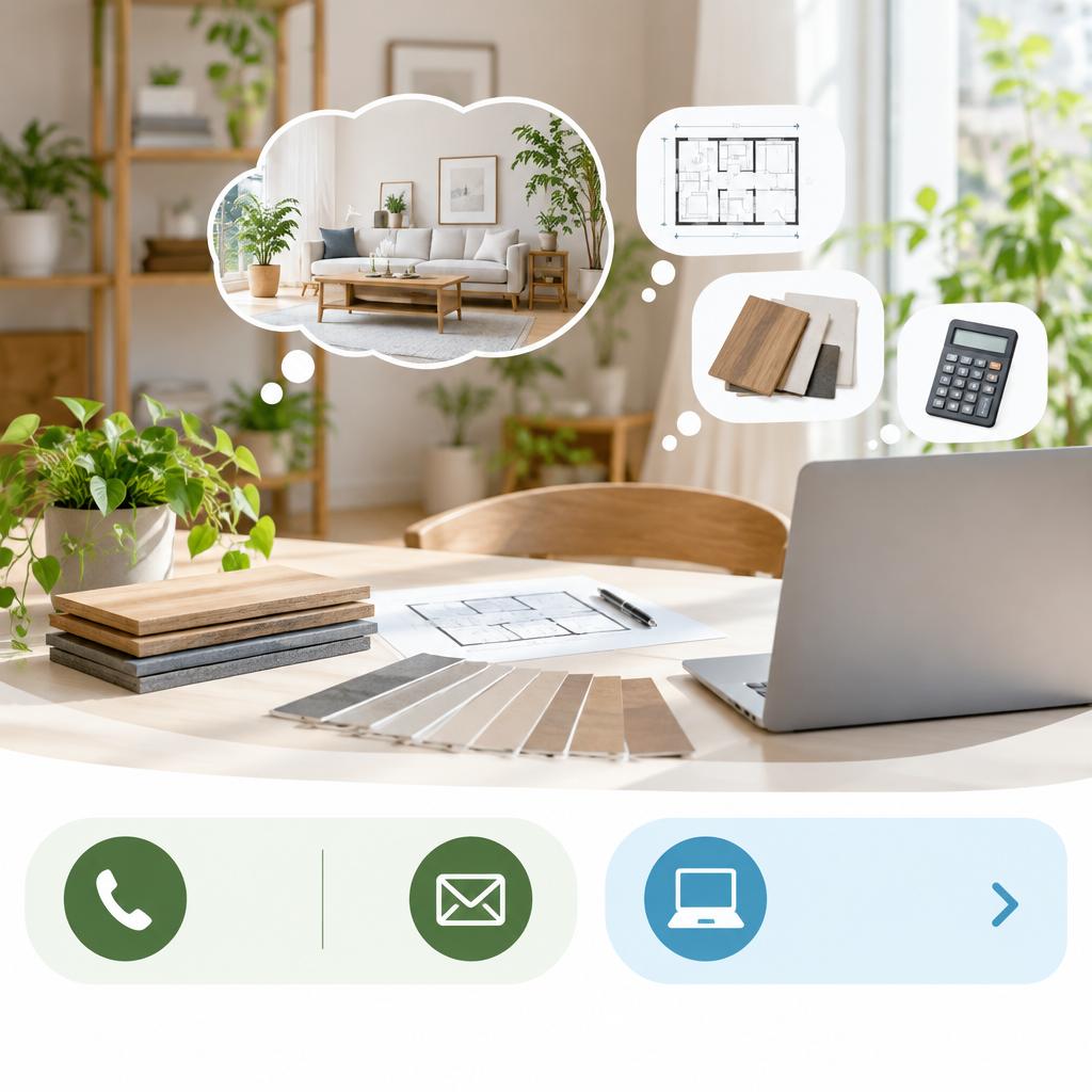理想のリビングづくり、まずは無料見積もりから。